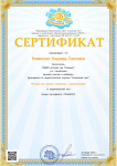 Сертификат об участии в вебинаре 